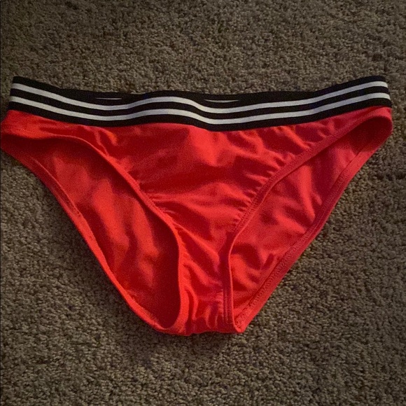 George Vibrant Bikini Bottom — Red - Picture 1 of 3
